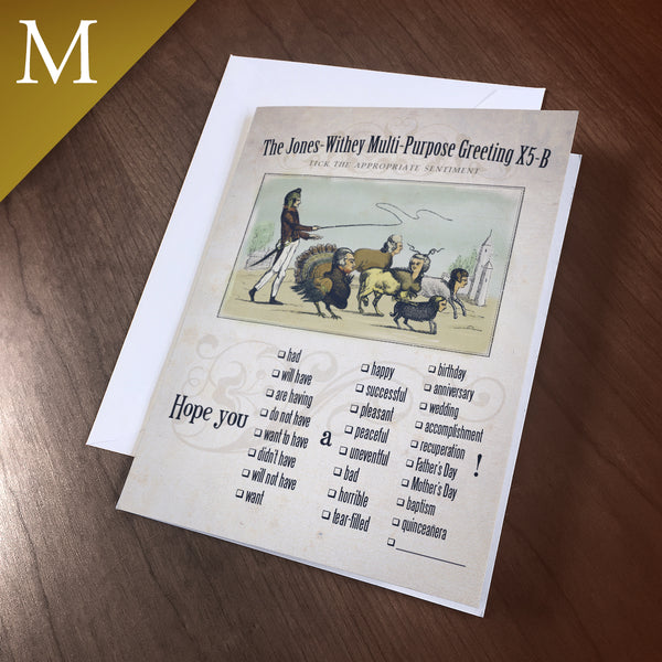 Greeting Card (Multi-Purpose) - “General Use X5-B”