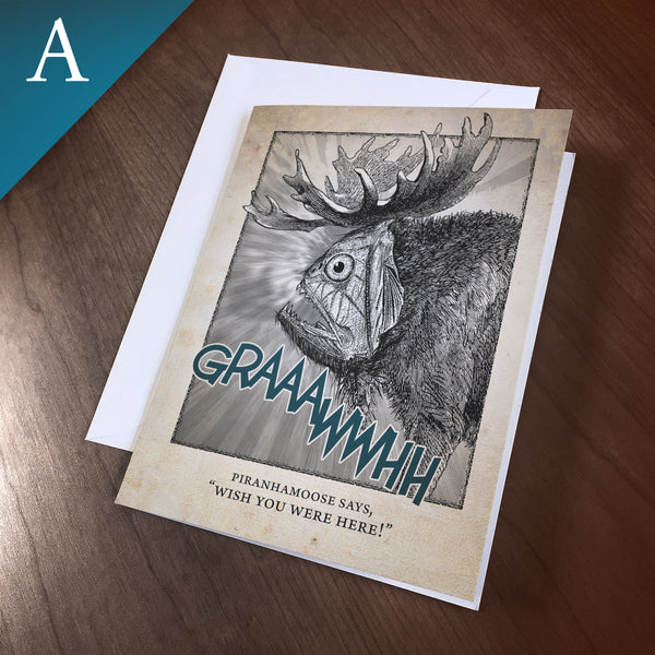 Greeting Card (Any Occasion) - “Piranhamoose”