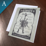 Greeting Card (Blank Inside) - “Gadget, The Electric Policeman”