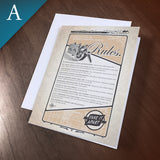 Greeting Card (Blank Inside) - “Maker's Rules”