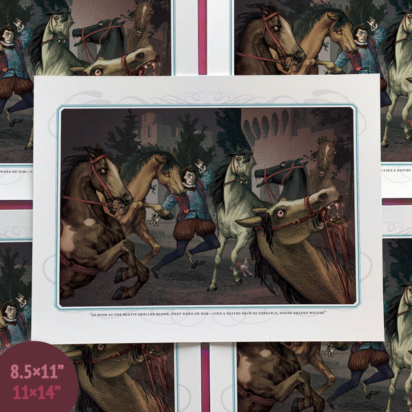 Print - Vampire Horse Attack (Romeo And/Or Juliet)