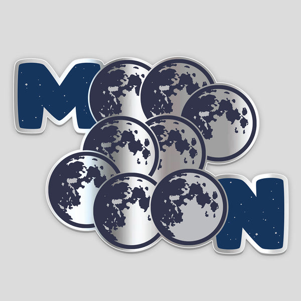 Moooooooon sticker (2.6" x 3.6")