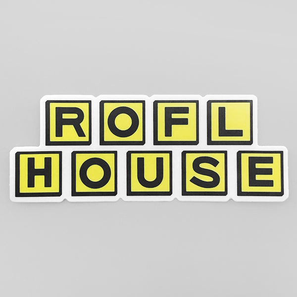 ROFL House sticker (3.6" x 1.4")