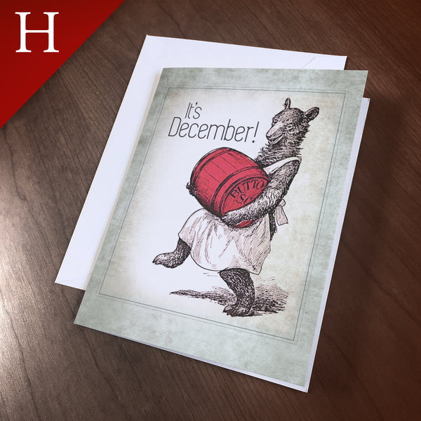 Greeting Card (Holidays) - “Barrel”
