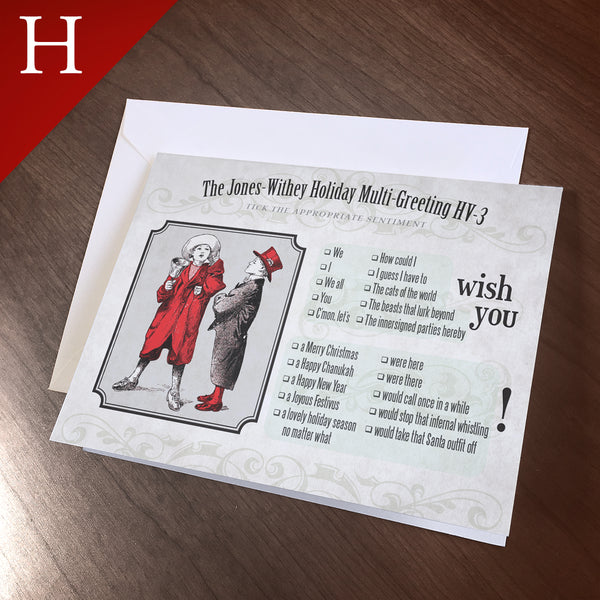 Greeting Card (Holidays) - “We Wish You”, Multi-Purpose HV-3