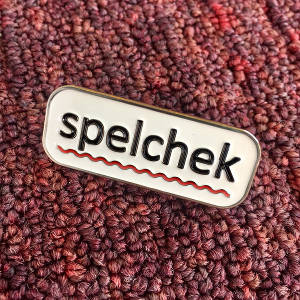 Enamel Pin - Spelchek