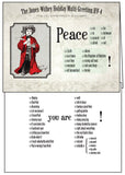 Greeting Card (Holidays) - “Peace”, Multi-Purpose HV-4